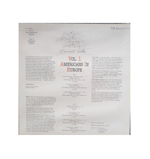 Schallplatte Vinyl LP Swiss Radio Jazz Live concert Series Vol. 1