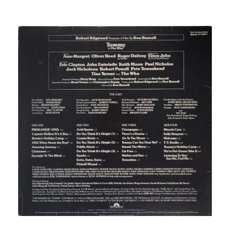 Schallplatte Vinyl 2 LP Tommy - The Movie Polydor 1975