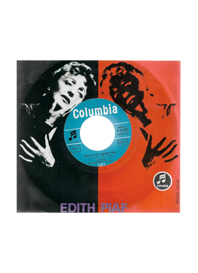 Flohmarkt Vinyl Single Edith Piaf - Je ne regrette rien Columbia 1961