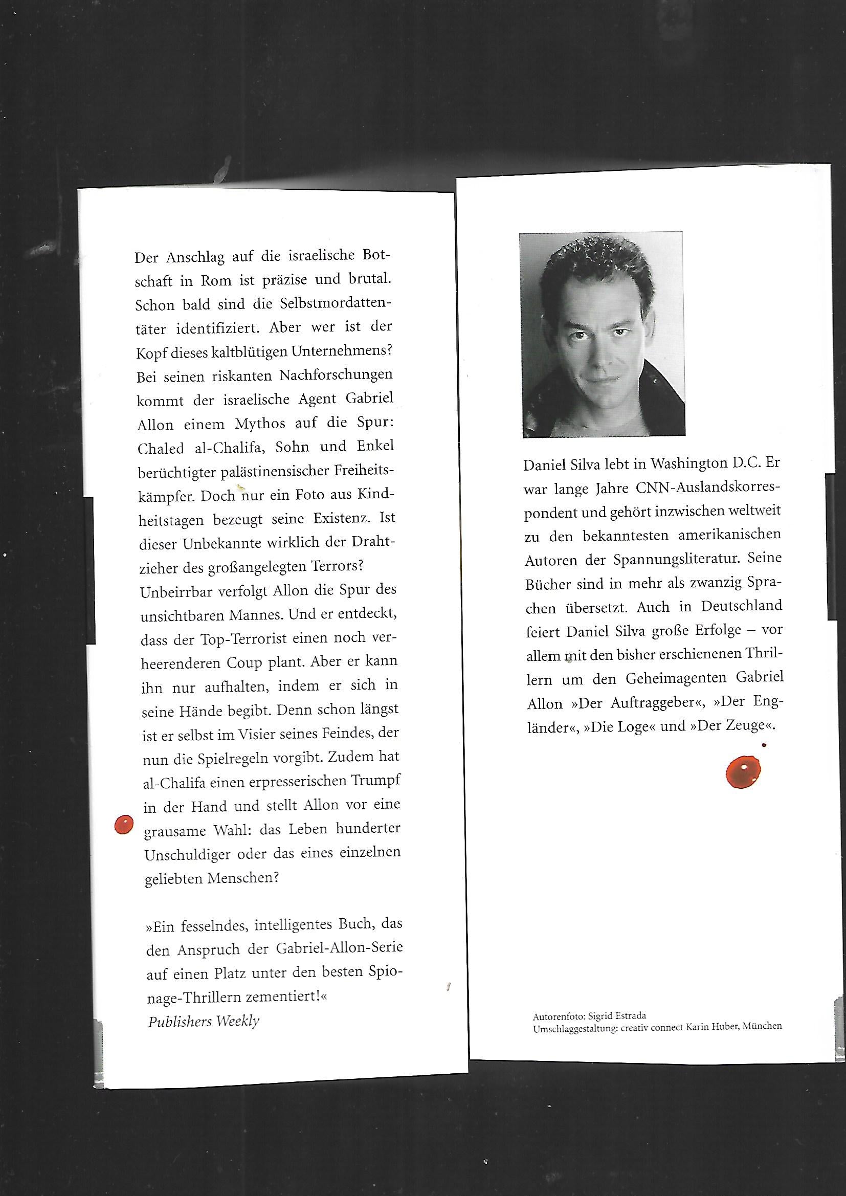 Kriminalroman Daniel Silva Der Schläfer Piper 2007