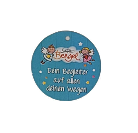 Schild zu Schlüsselanhänger Schutz(b)engel dein Begleiter auf allen Wegen