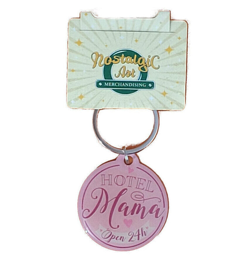 Schlüsselanhänger Hotel Mama - Open 24h aus Edelstahl (Nostalgic Art)