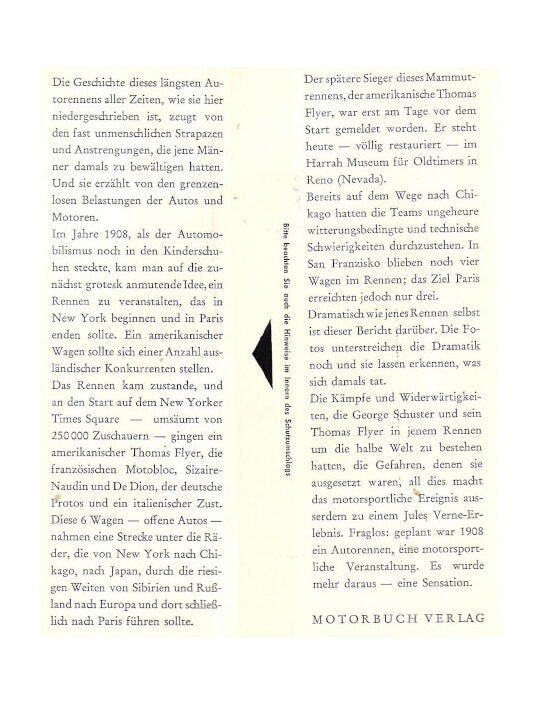 Zeitgeschichte Schuster - Mahoney Das längste Autorennen aller Zeiten - Motorbuch Verlag 1968