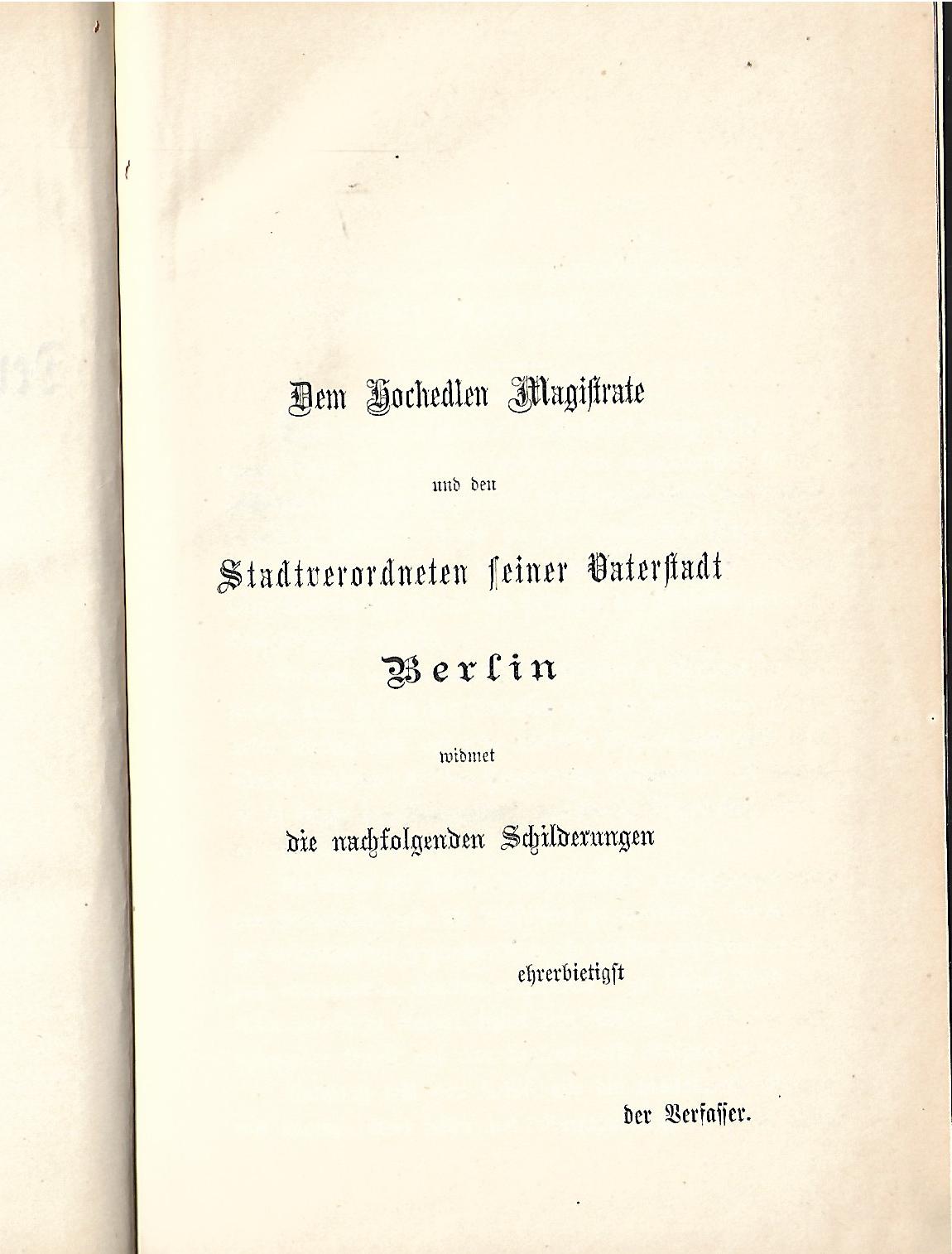 Berlin Oskar Schwebel Kulturhistorische Bilder aus der Deutschen Reichshauptstadt 1882 Abenheim'sche Verlagsbuchhandlung Berlin 1882