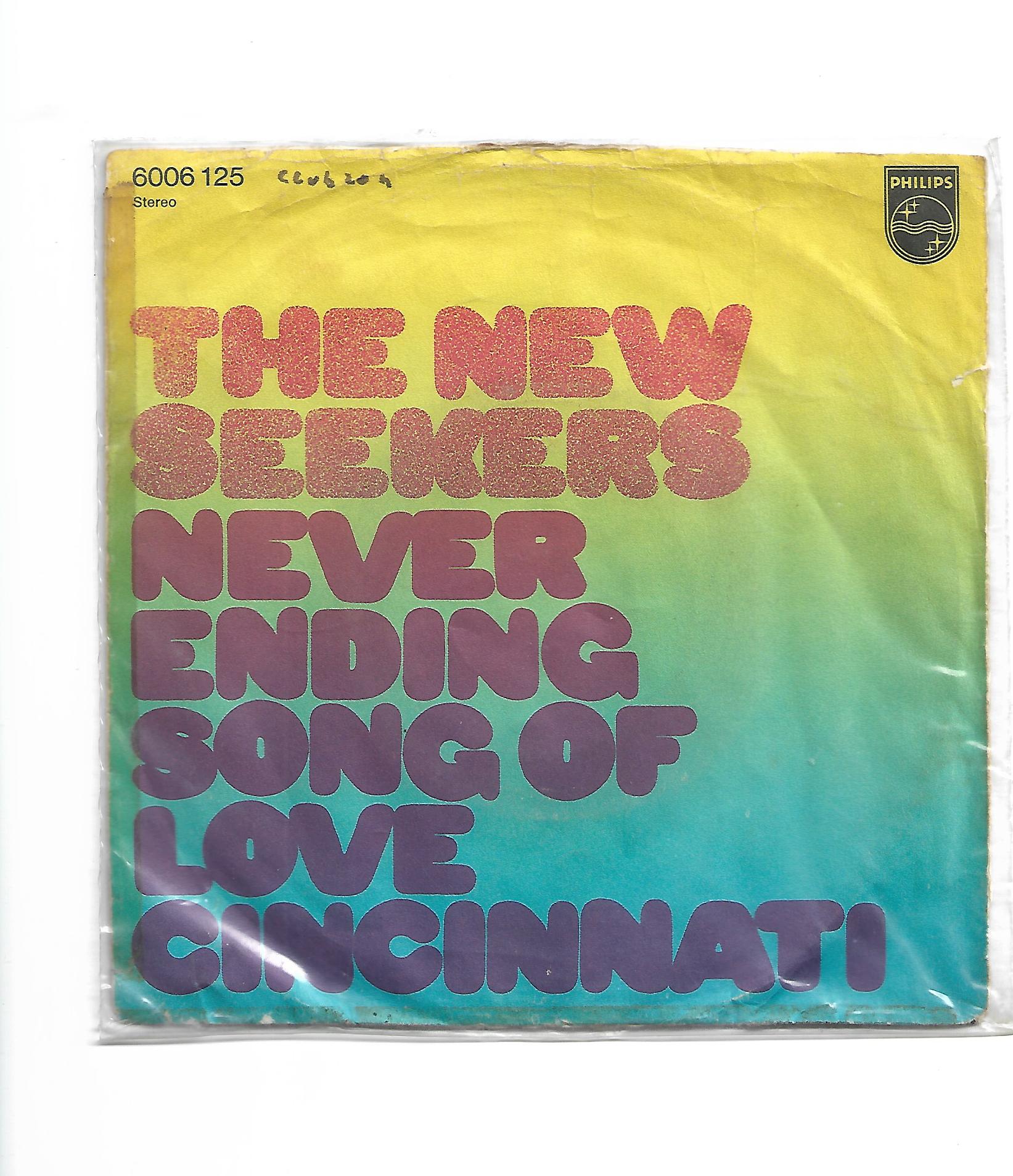 Flohmarkt Vinyl Single The New Seekers  Never ending song of Love Philips 1971