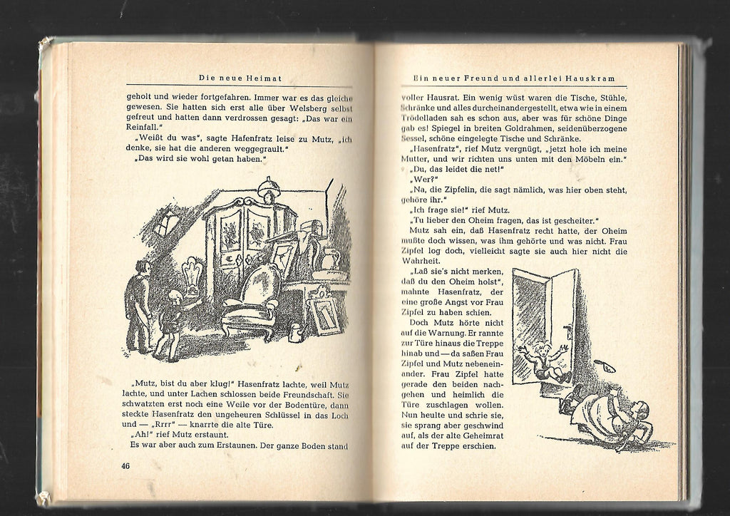 Jugendbuch Josephine Siebe Die neue Heimat - Eine lustige Geschichte aus einer kleinen Stadt Herold-Verlag 1953 16 Textbilder v. G. Colsman 