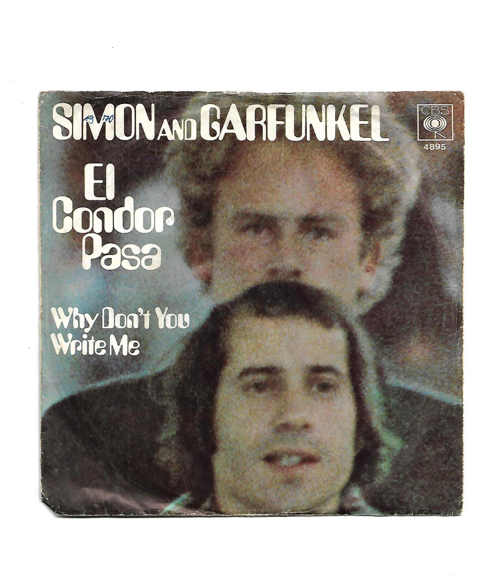 Flohmarkt Vinyl Single Simon and Garfunkel El Condor Pasa CBS 1970