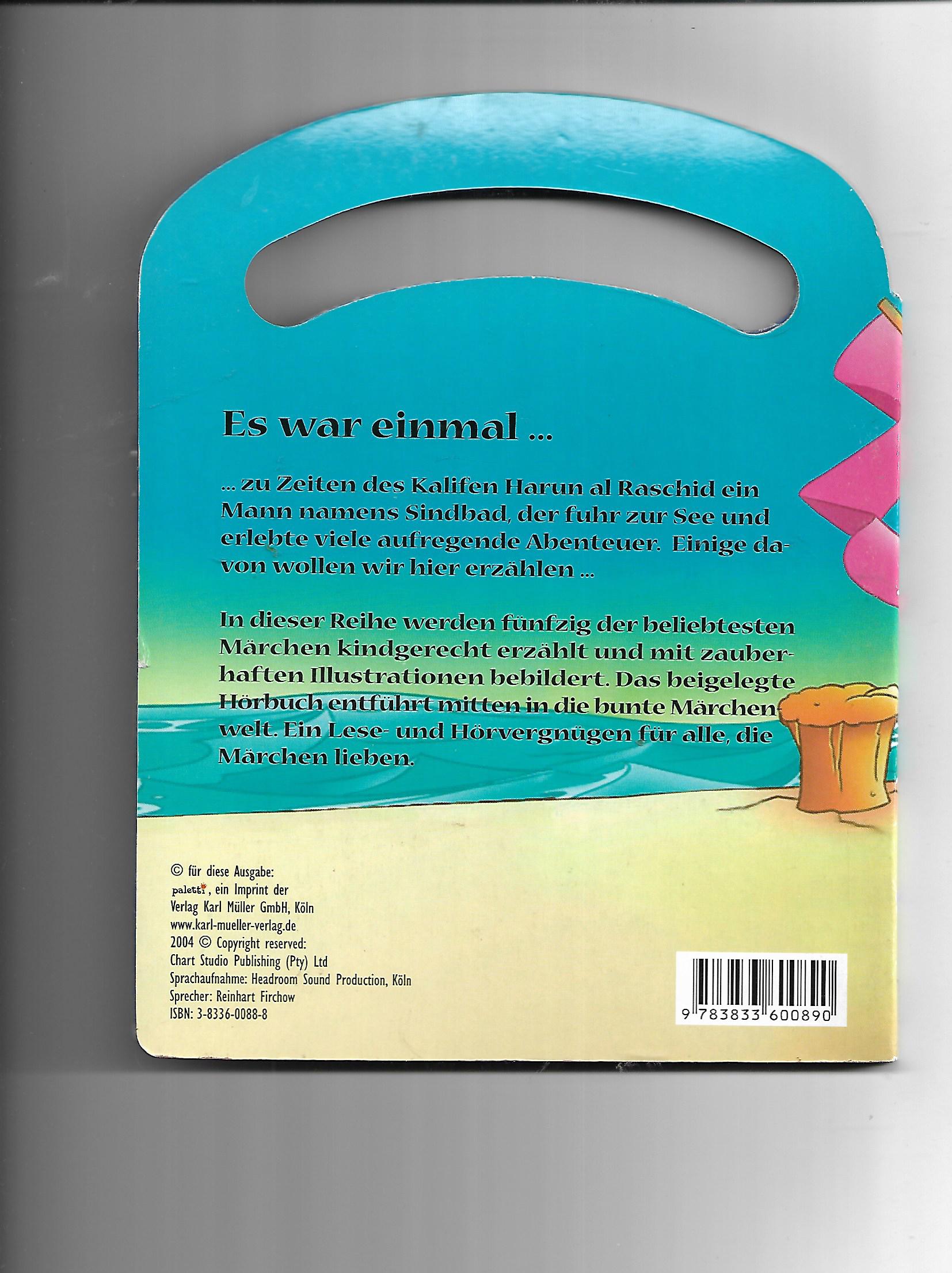 Kinderbuch + CD Sindbad der Seefahrer mit Märchenquiz + Hörbuch auf CD Paletti Karl Müller Verlag 2004