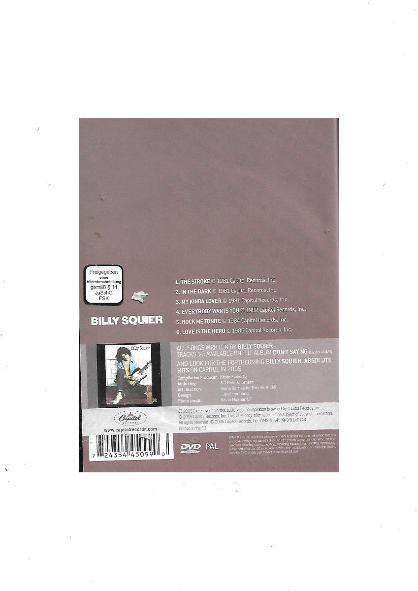 DVD Billy Squier - Video Hits DVD 2005