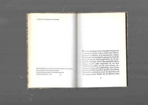 Belletristik Ina Seidel Die Fürstin reitet Kleine Lesering-Bibliothek  Bertelsmann ca. 50er Jahre 15 x 10 cm Kleinformat