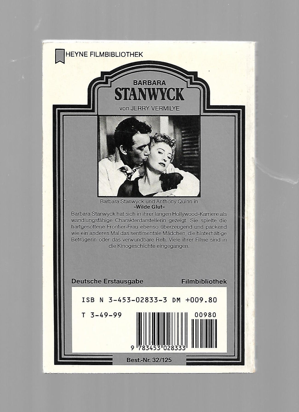 Film-Bibliothek Jerry Vermilye Barbara Stanwyck Ihre Filme - ihr Leben Heyne 1988