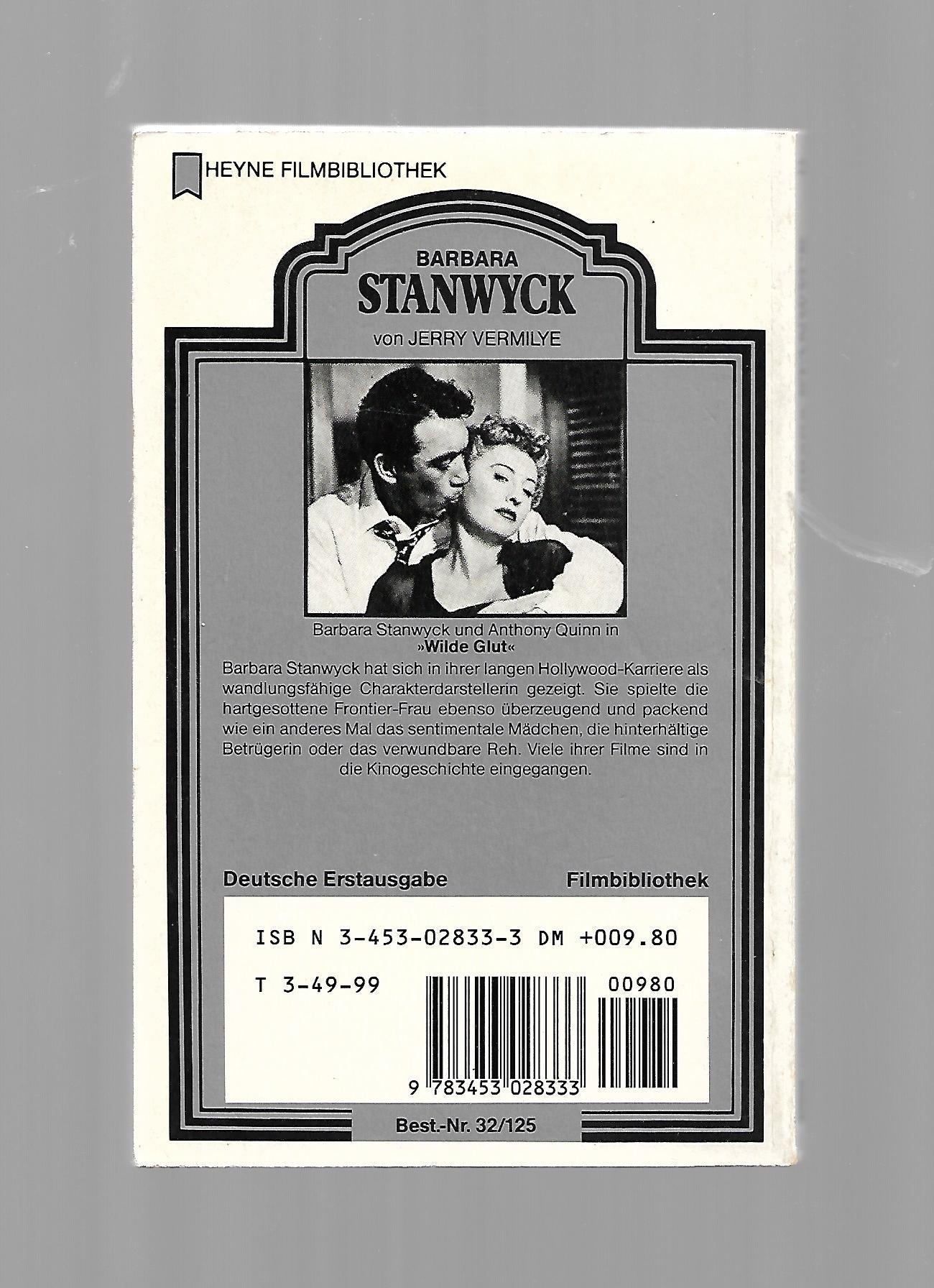 Film-Bibliothek Jerry Vermilye Barbara Stanwyck Ihre Filme - ihr Leben Heyne 1988