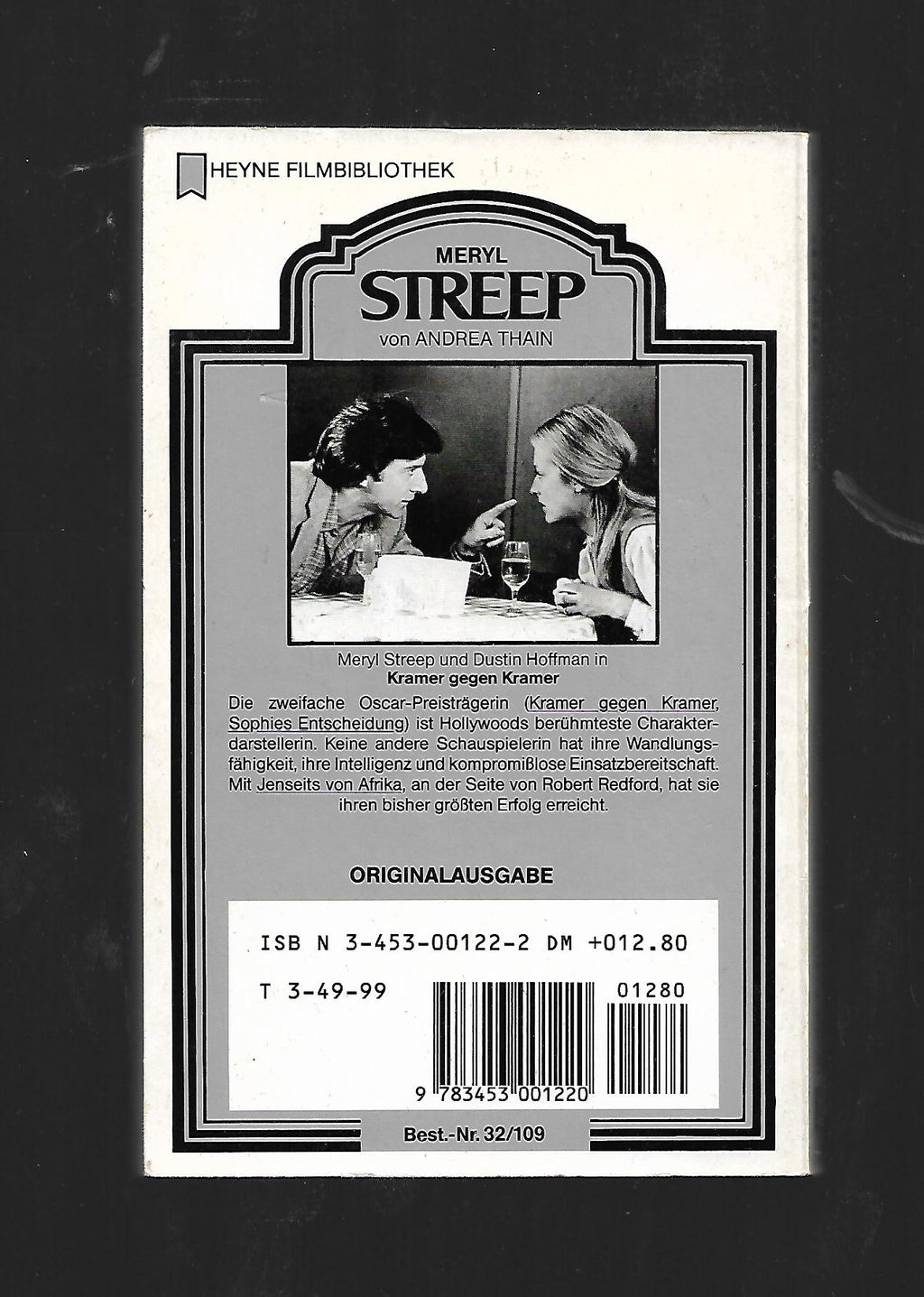 Film-Bibliothek Andrea Thain Meryl Streep Hollywoods neues Gesicht Heyne Filmbibliothek 1990