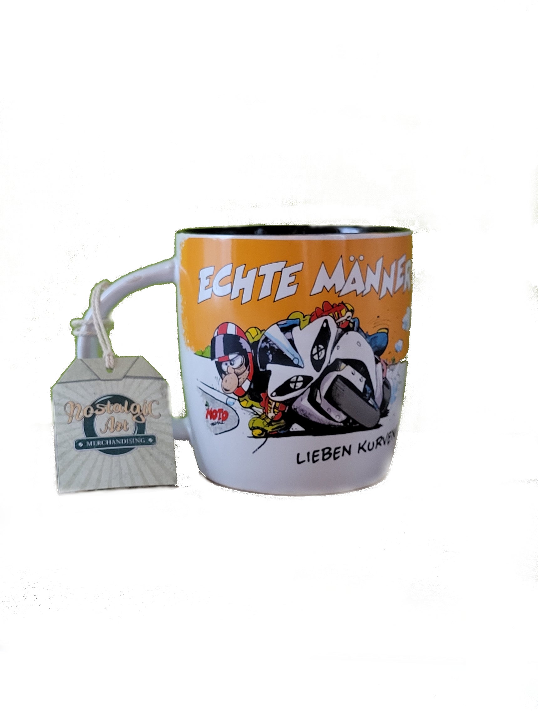 Angebot "Geschenkset 03"  MOTOmania Tasse & Pfefferminzpastillen Echte Männer lieben Kurven (Nostalgic Art)