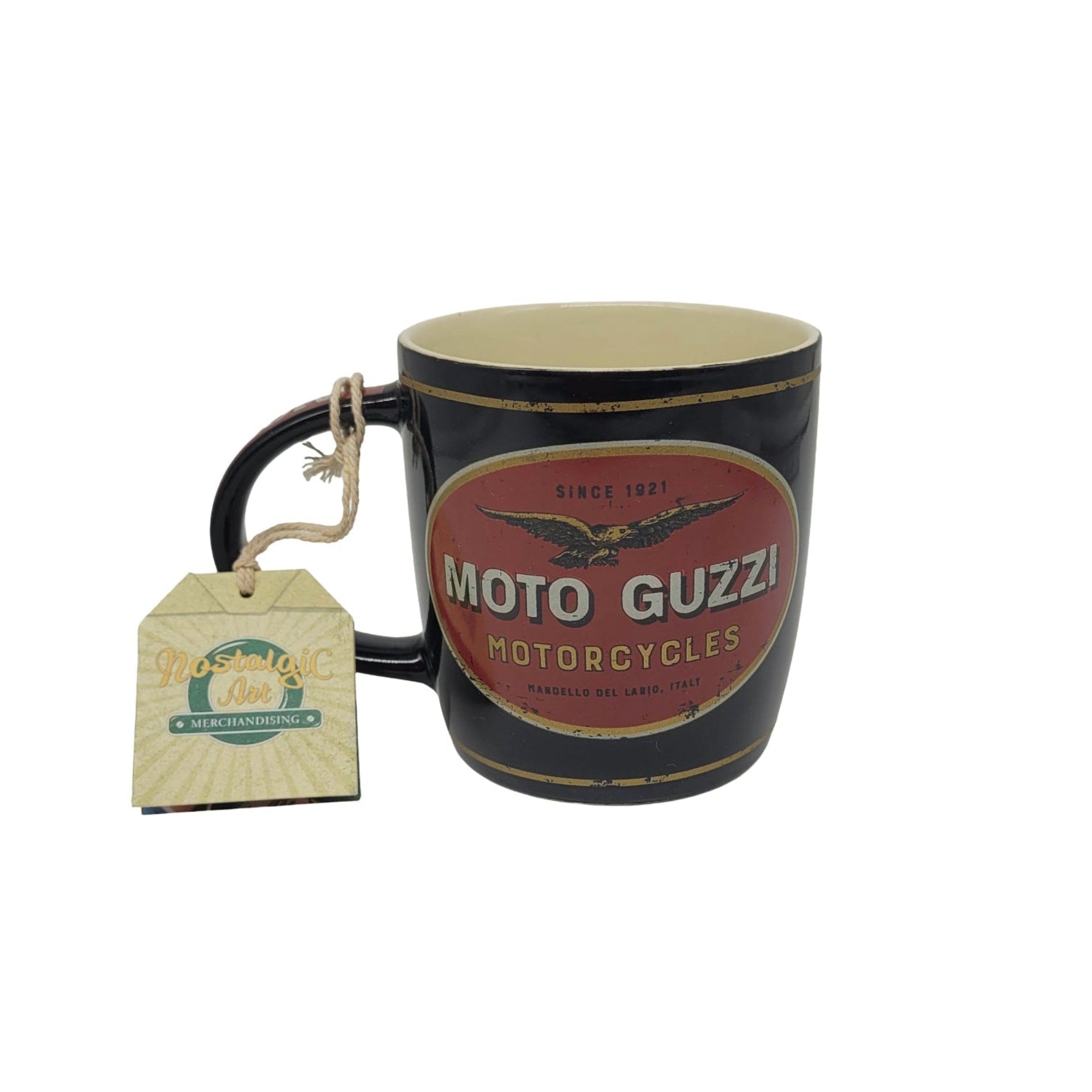 Tasse Moto Guzzi - Motorcycles (Nostalgic Art) in schöner Farbe schwarz-rot-goldener Adler