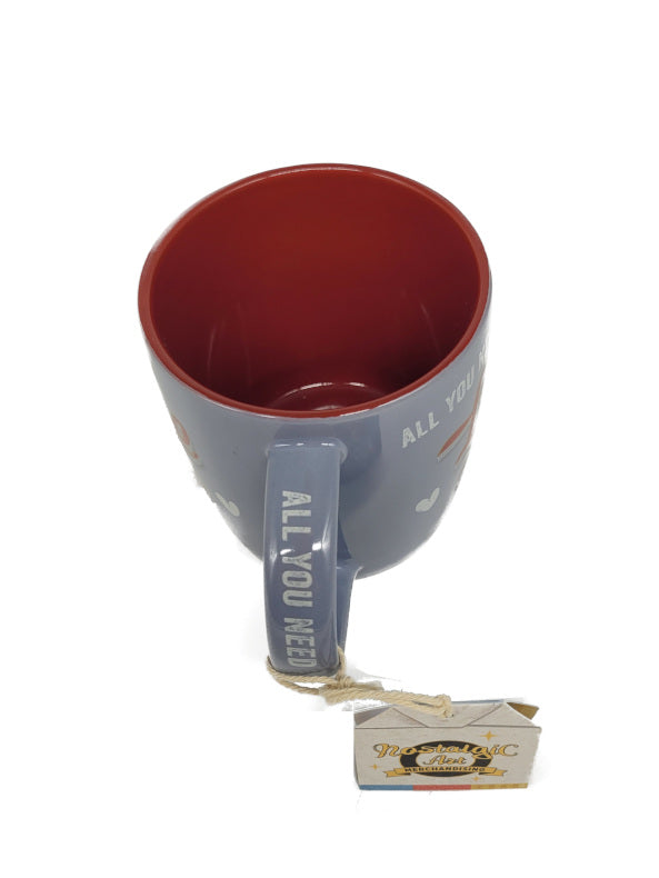 Tasse Kaffeebecher All you need is Love and a Dog stabile Keramiktasse mit tollem Motiv von Nostalgic Art  schöner Kontrast Innen-/Außenseite  angenehme Größe ca 330 ml Fassungsvermögen Maße:8,50 x 8,50 x 9 cm (Länge / Breite / Höhe) lässt sich super greifen, angenehm in der Handhabung, angenehme Füllmenge
