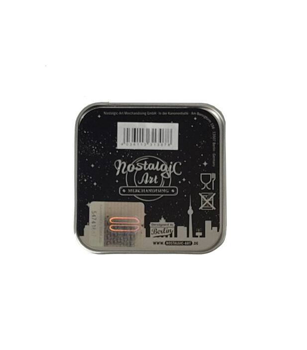 Teedose mit Scharnierdeckel Motiv BMW - Garage 100 g (Nostalgic Art)
