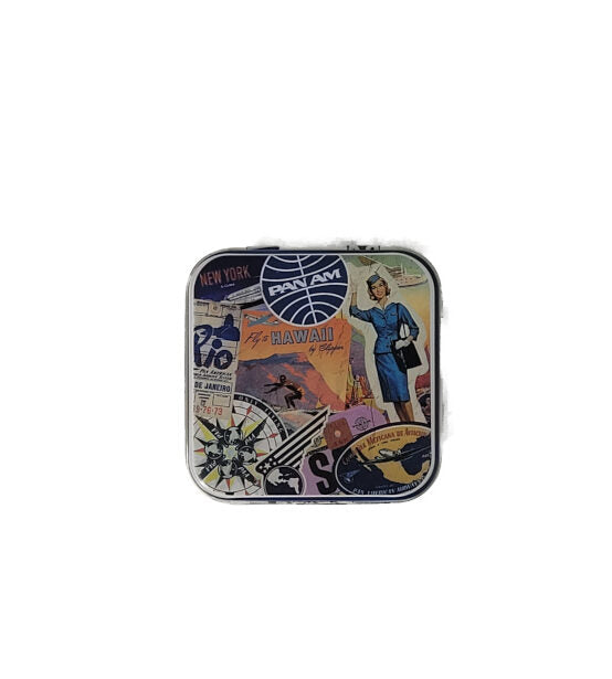 Teedose mit Scharnierdeckel Motiv Pan Am - Travel Collage 100 g (Nostalgic Art)