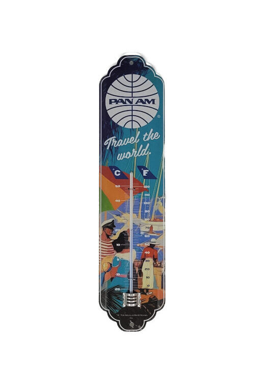 Thermometer PAN AM Travel the world (Nostalgic Art)