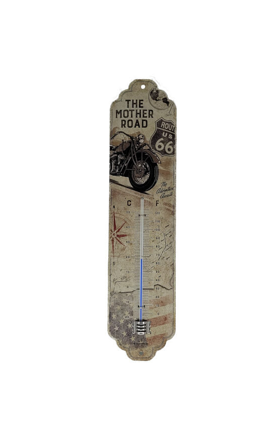 Thermometer ROUTE 66 - Bike Map (Nostalgic Art)