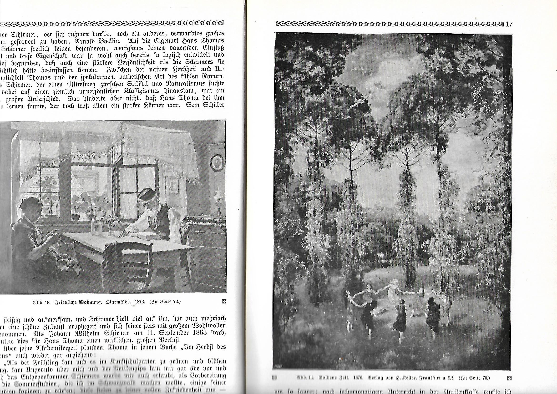 Kunst Fritz von Ostini Künstlermonographien Thoma Liebhaberausgabe Bd. 46 Verlag von Velhagen & Klasing 1910