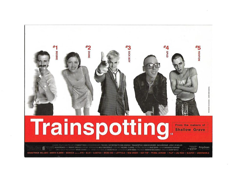 Postkarte A6 Trainspotting