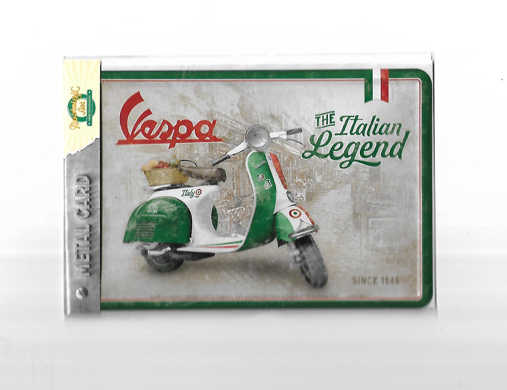 Blechpostkarte Vespa Italien Legend (Nostalgic Art)