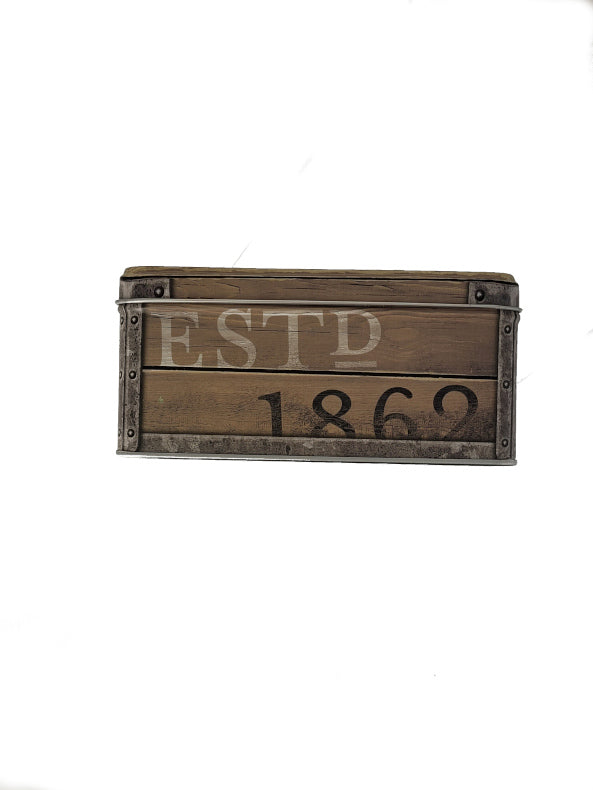Vorratsdose Blechdose flach Bacardi - Wood Barrel Logo 2,5 L (Nostalgic Art)