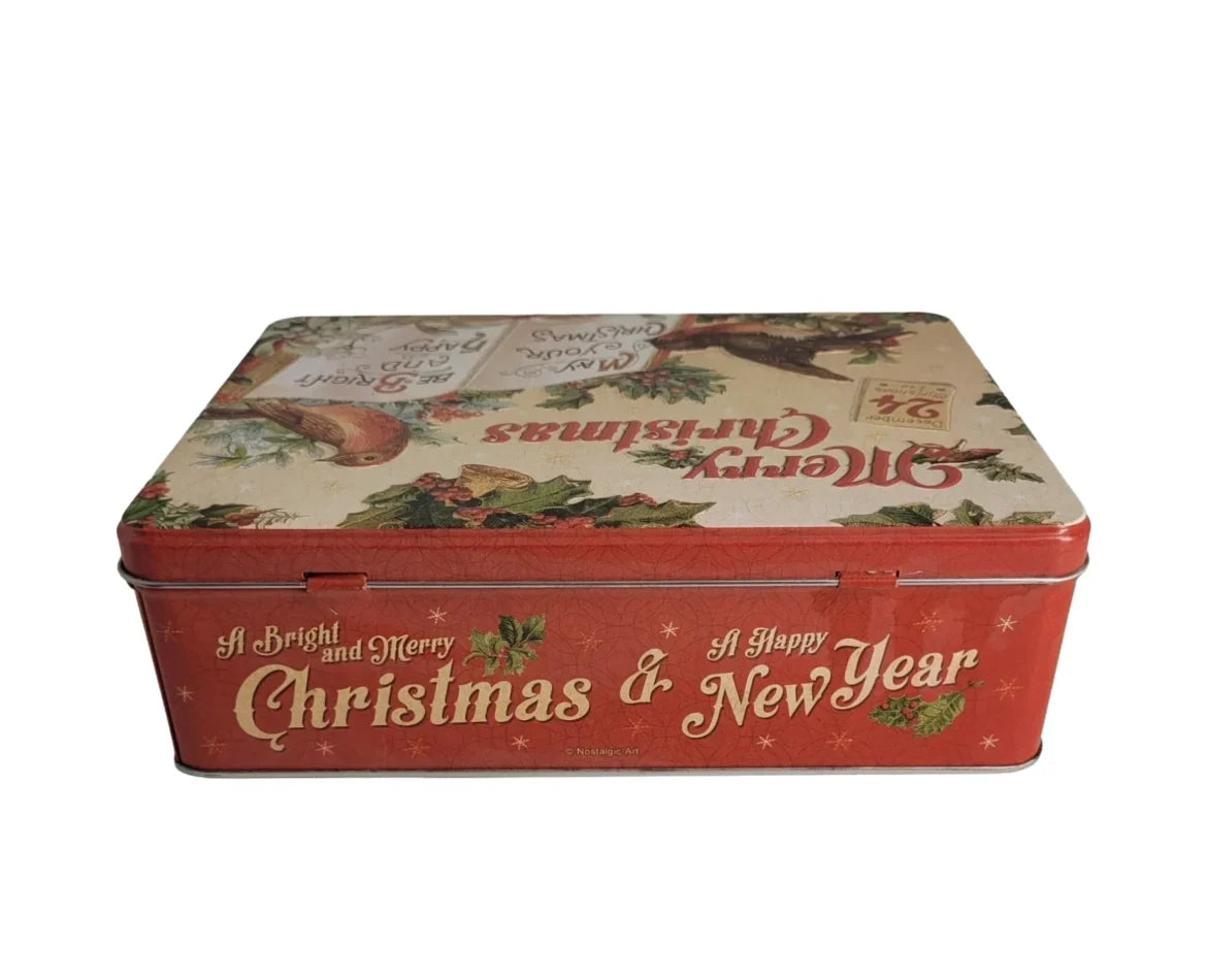 Vorratsdose Blechdose flach Merry Christmas 2,5 L (Nostalgic Art)
