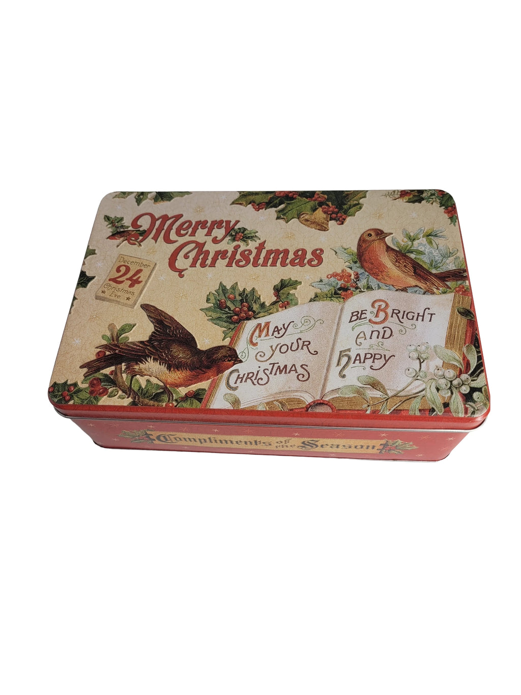 Vorratsdose Blechdose flach Merry Christmas 2,5 L (Nostalgic Art)