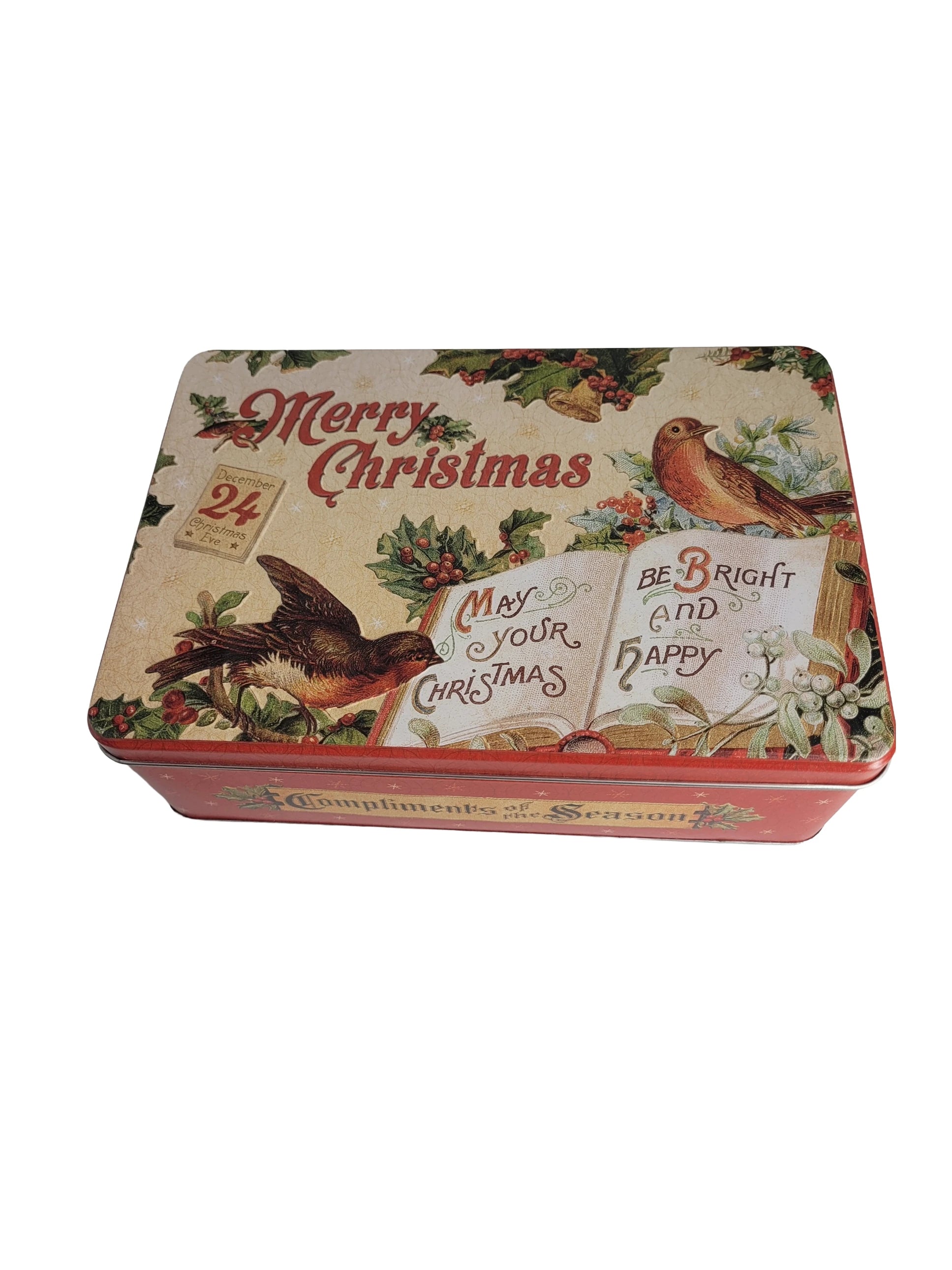 Vorratsdose Blechdose flach Merry Christmas 2,5 L (Nostalgic Art)