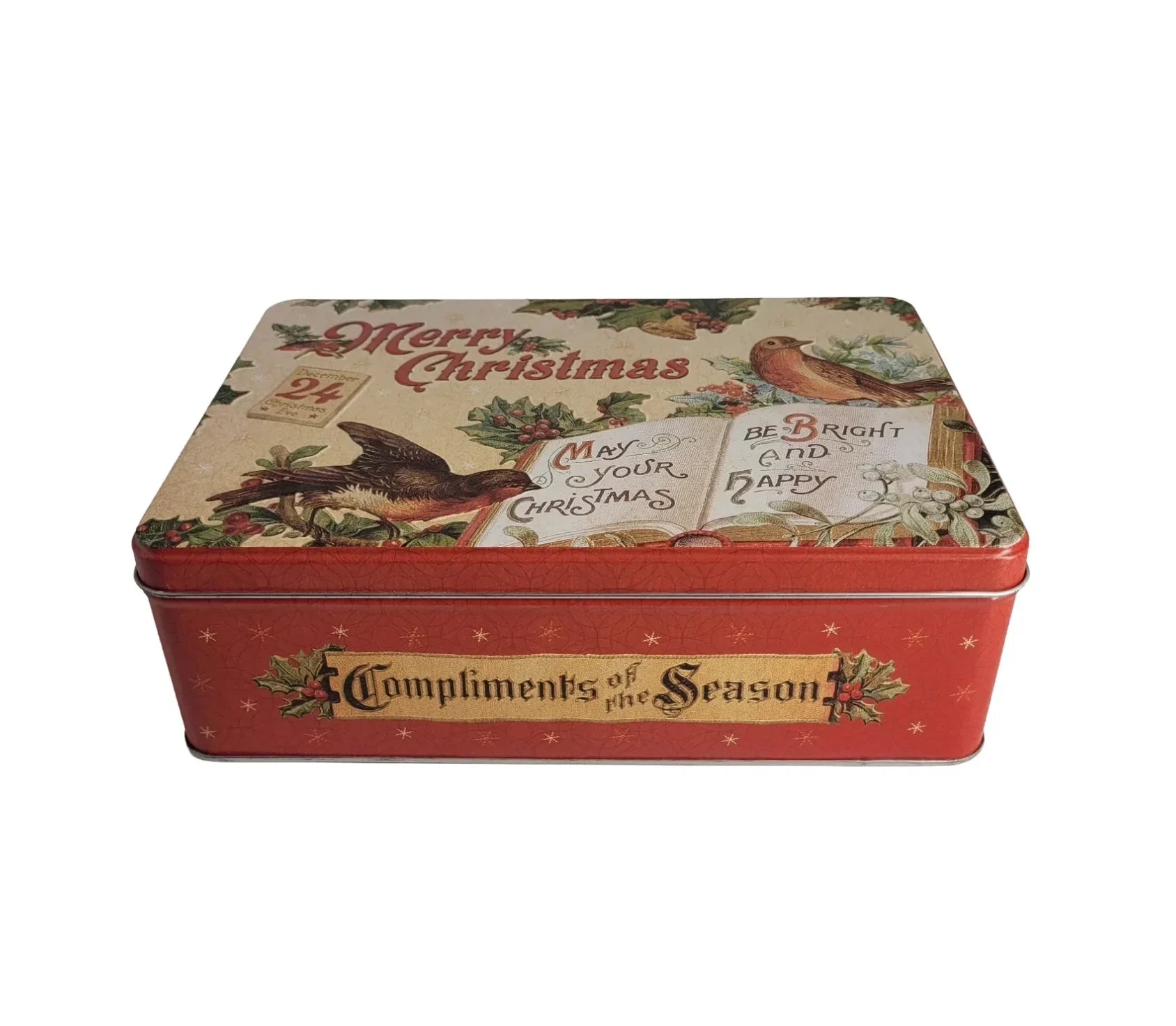 Vorratsdose Blechdose flach Merry Christmas 2,5 L (Nostalgic Art)