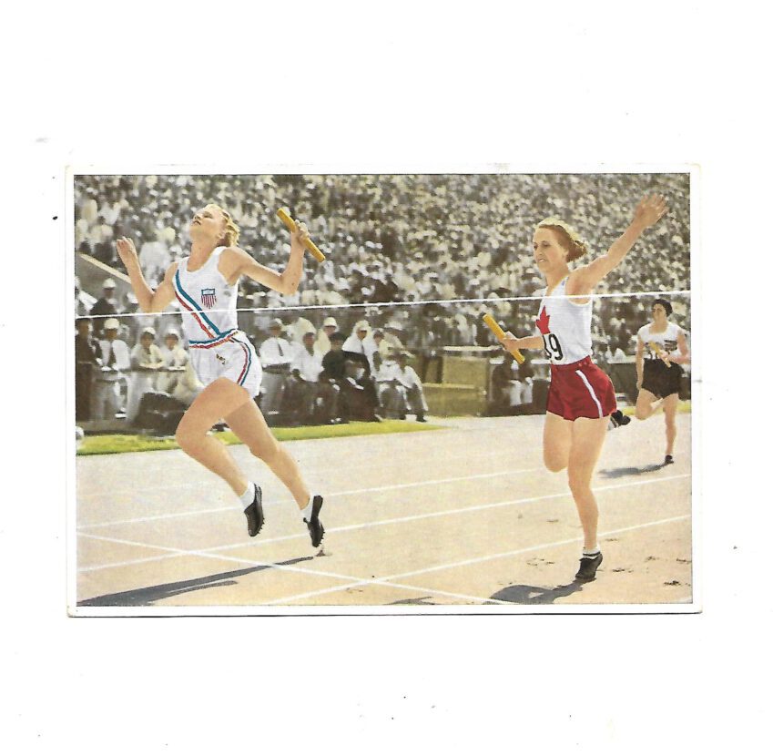Sammelbild Wilhelmina "Billie" von Bremen (USA) 4 x 100 Meter Staffel Sammelwerk Nr. 6 Olympia 1932
