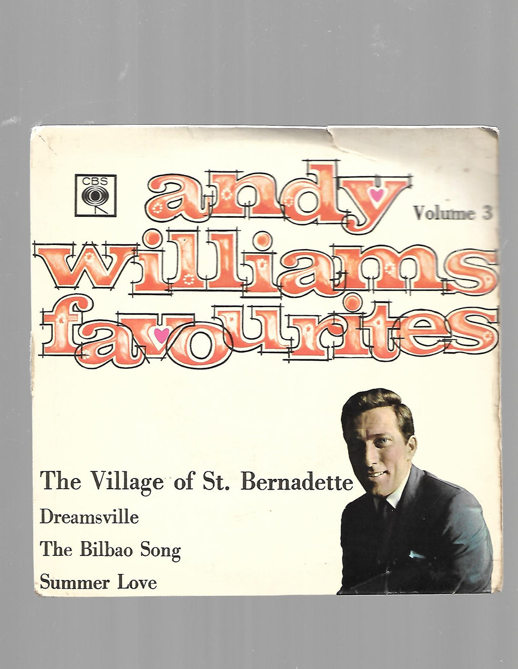 Flohmarkt Vinyl Single Andy Williams favourites The village of St. Bernadette CBS 1965