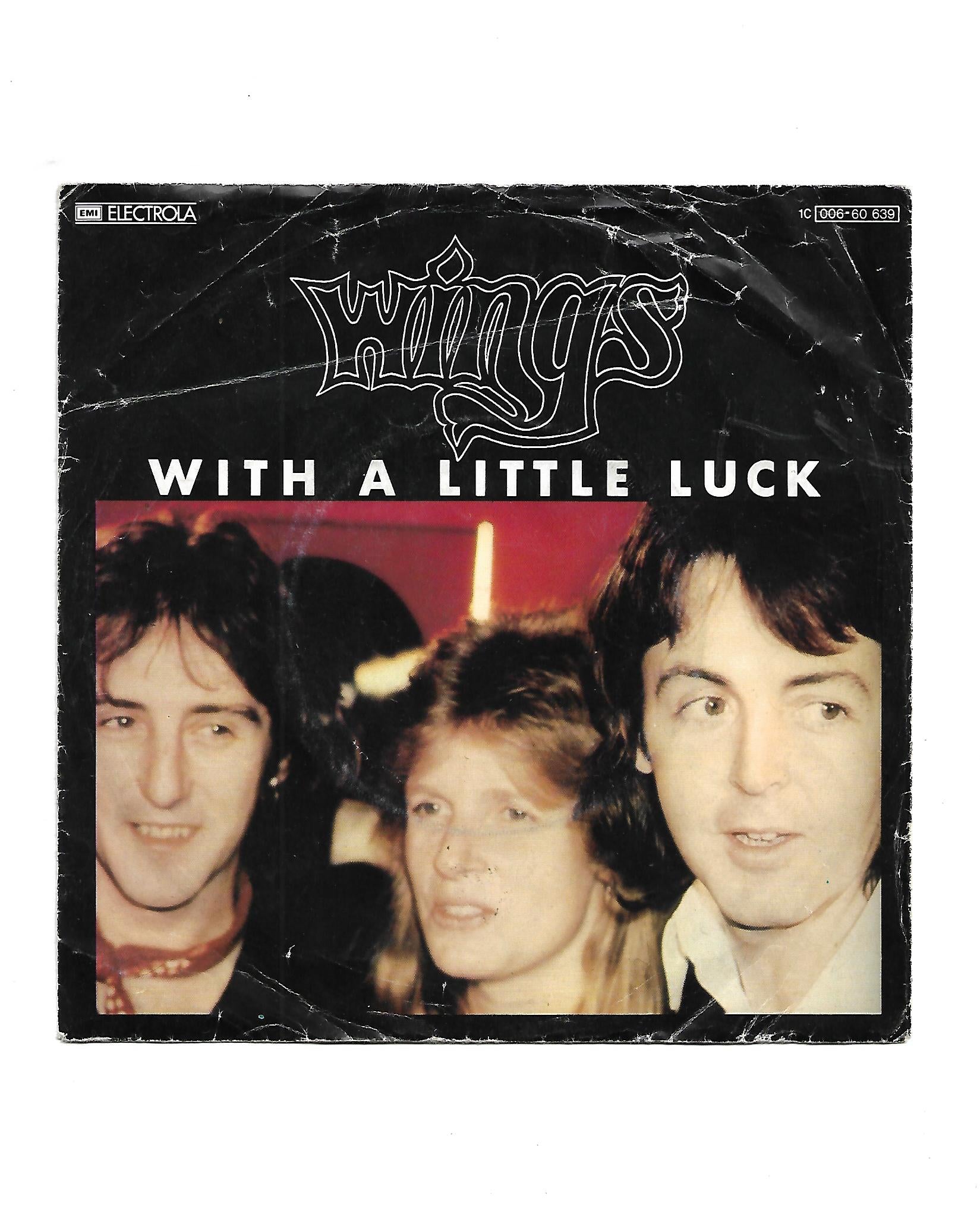 Flohmarkt Vinyl Single Wings with a little Luck EMI Electrola 1978