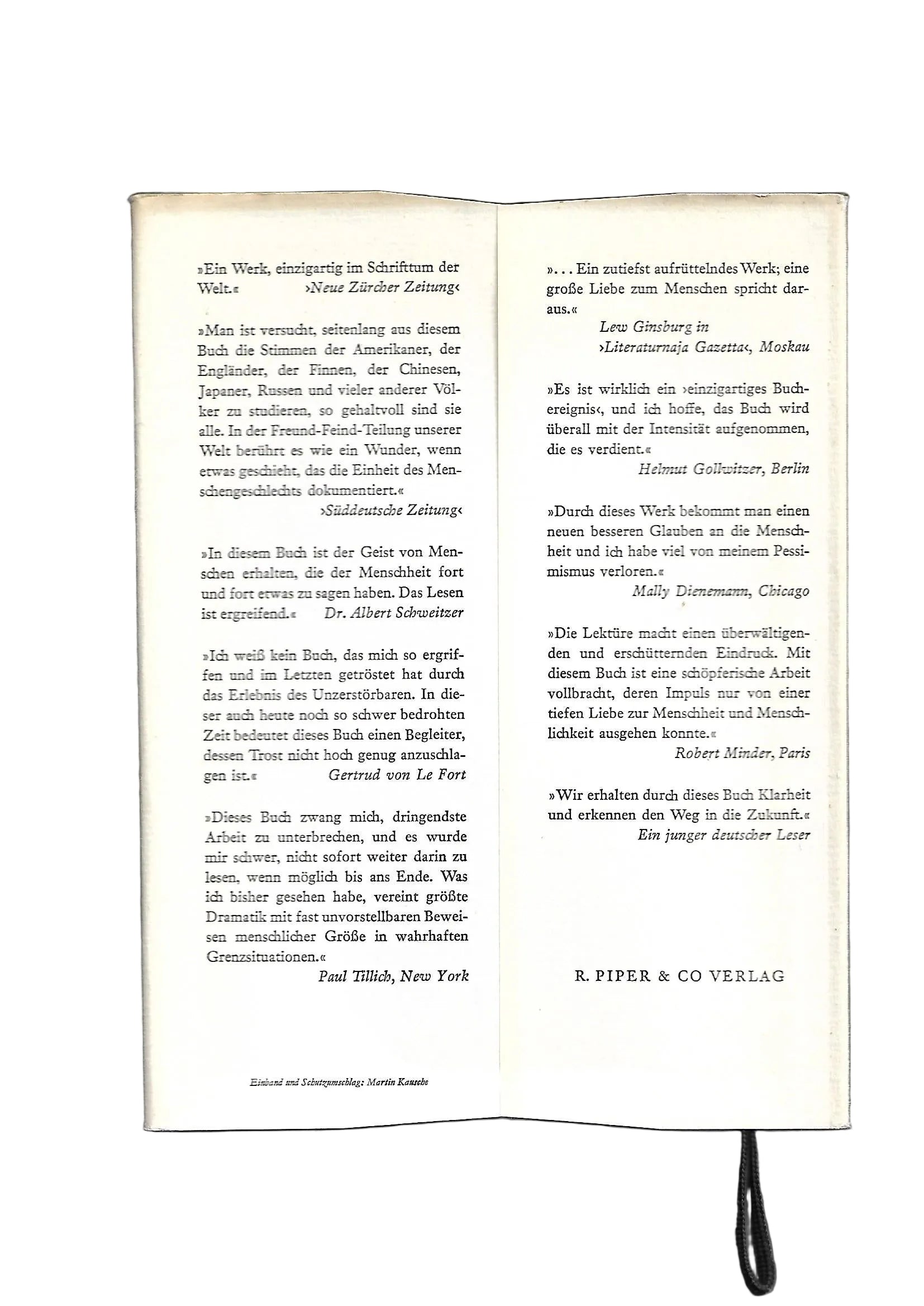 Zeitgeschichte Hans Walter Bähr (Herausgeber) Die Stimme des Menschen Briefe und Aufzeichnungen aus der ganzen Welt 1939 - 1945