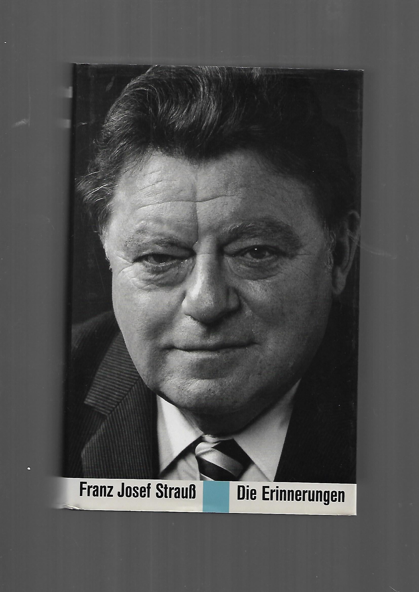 „Franz Josef Strauß – Die Erinnerungen, Siedler 1989, Hardcover“