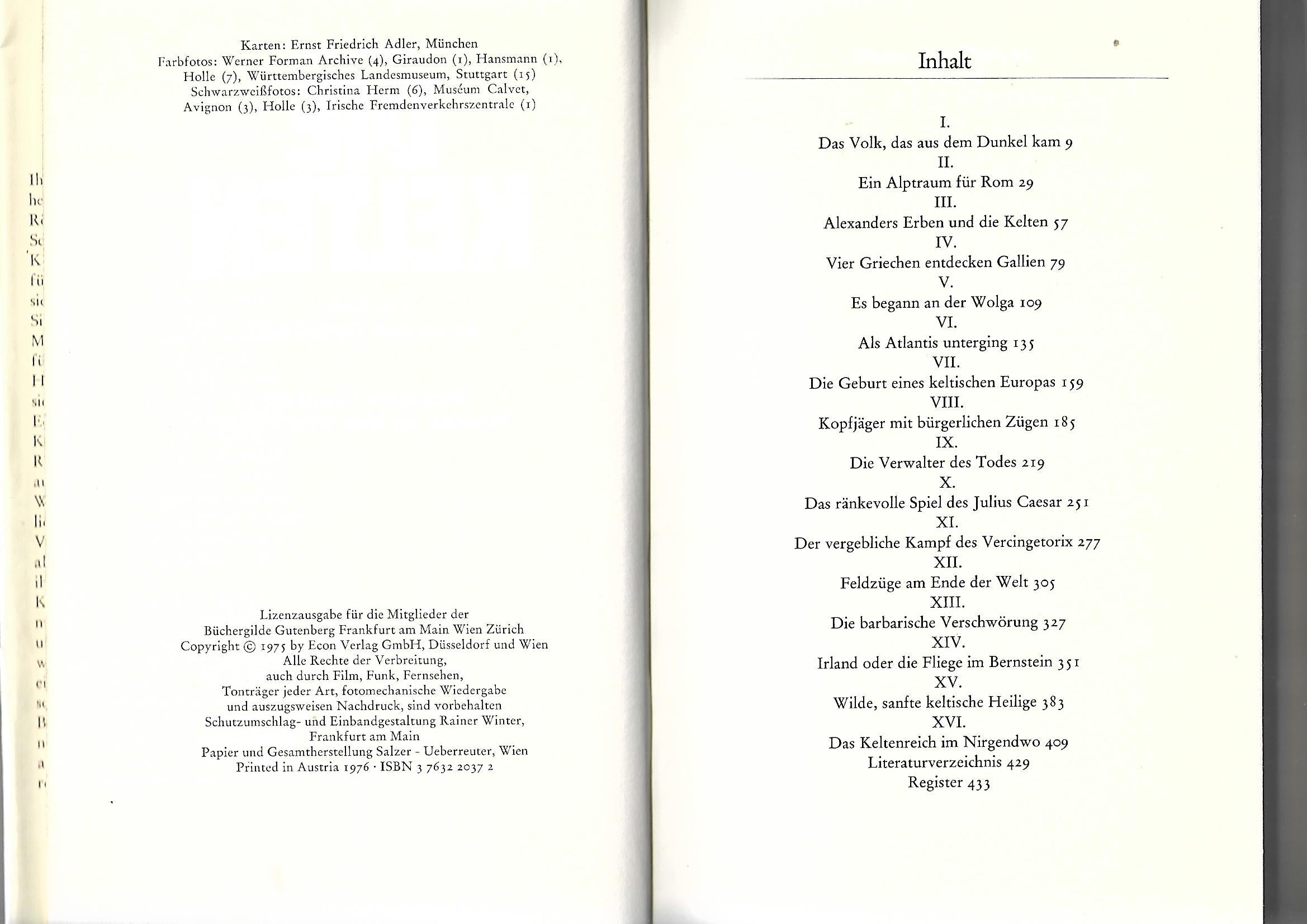 Alte Geschichte Gerhard Herm Die Kelten - Das Volk das aus dem Dunkel kam Büchergilde Gutenberg 1976