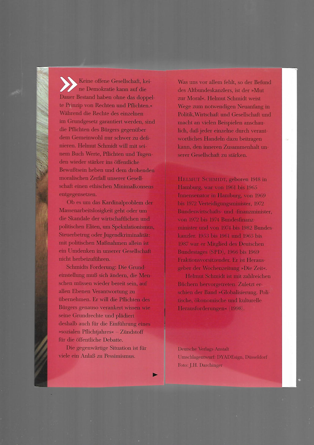 Zeitgeschichte Helmut Schmidt Auf der Suche nach einer öffentlichen Moral DVA 1998