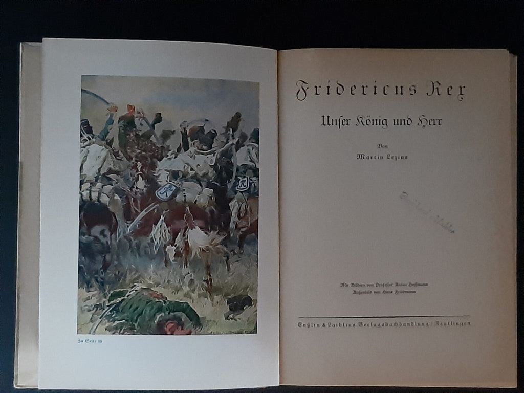 Zeitgeschichte Martin Lezius Fridericus Rex Unser König und Herr Enßlin & Laiblins Verlagsbuchhandlung 1936