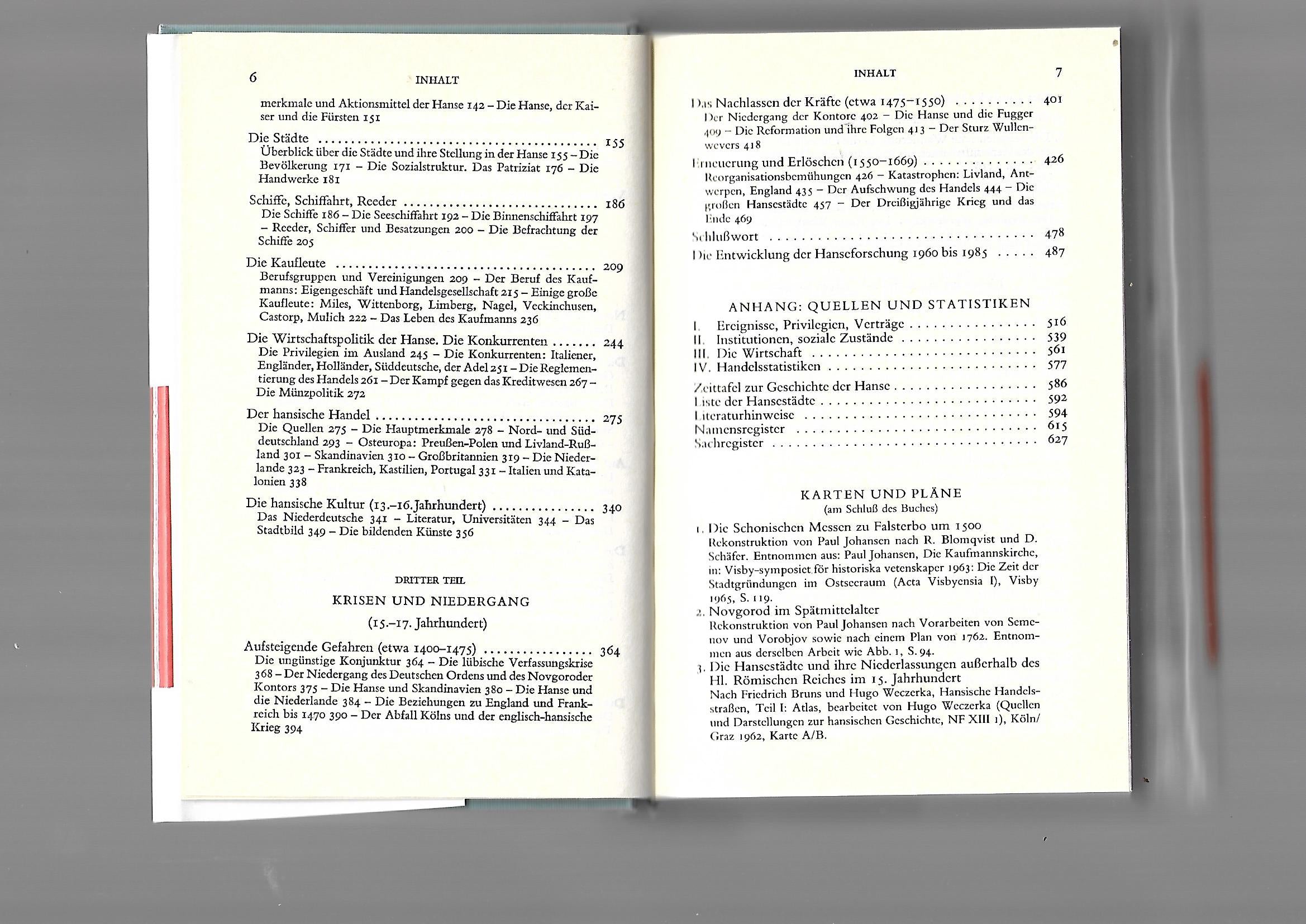 Alte Geschichte Philippe Dollinger Die Hanse Kröner Verlag 1989 4. Auflage
