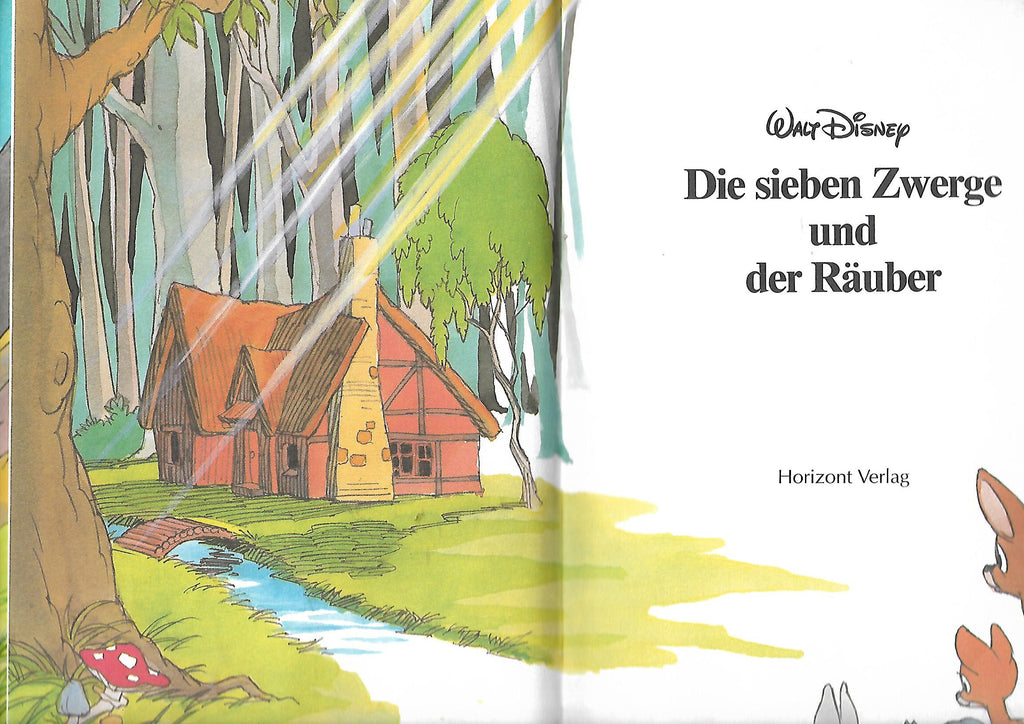 Kinderbuch Walt Disney Die sieben Zwerge und der Räuber Horizont Verlag 1996