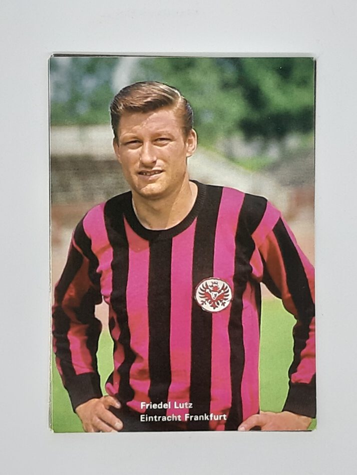 Fußball Sammelbild Friedel Lutz Postkarte Aral 1966