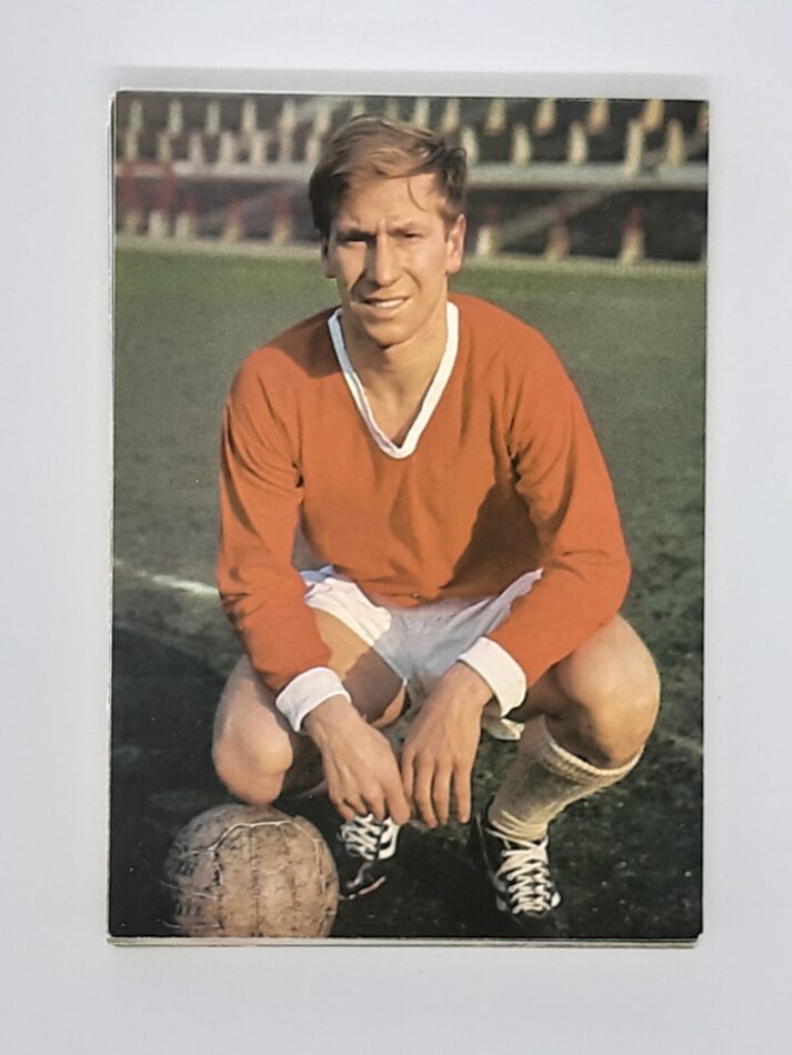 Fußball Sammelbild Bobby Charlton Postkarte Aral 1966