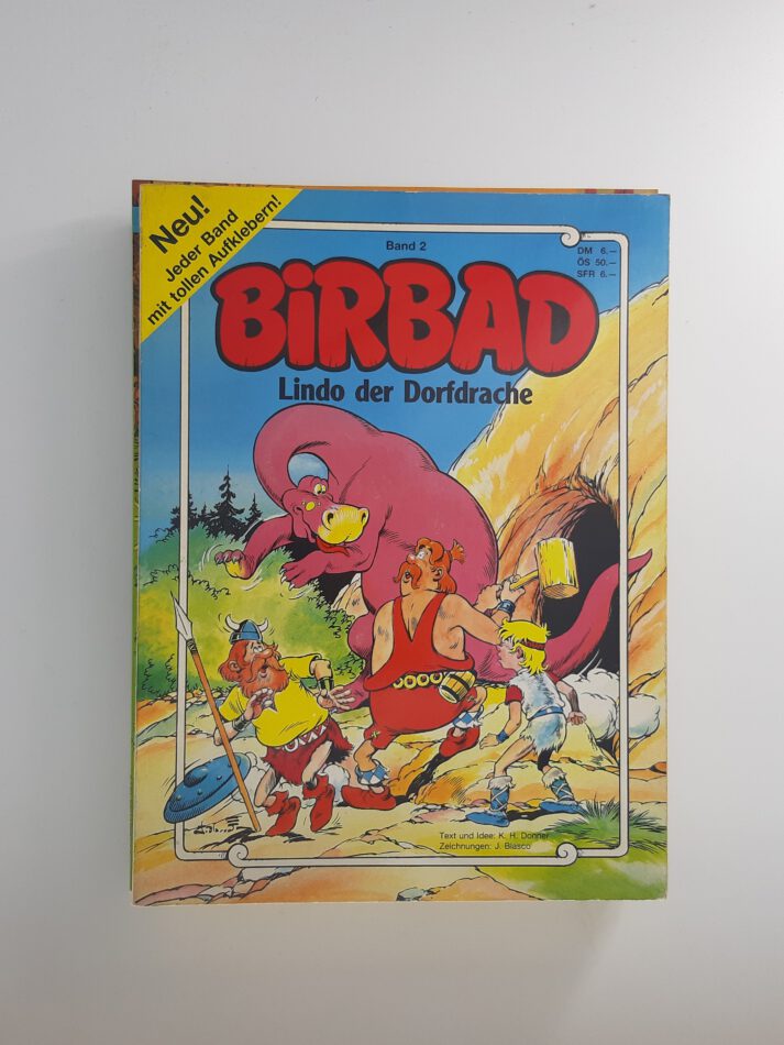 Comic Birbad Lindo der Dorfdrache mit 2 Aufklebern Band 2