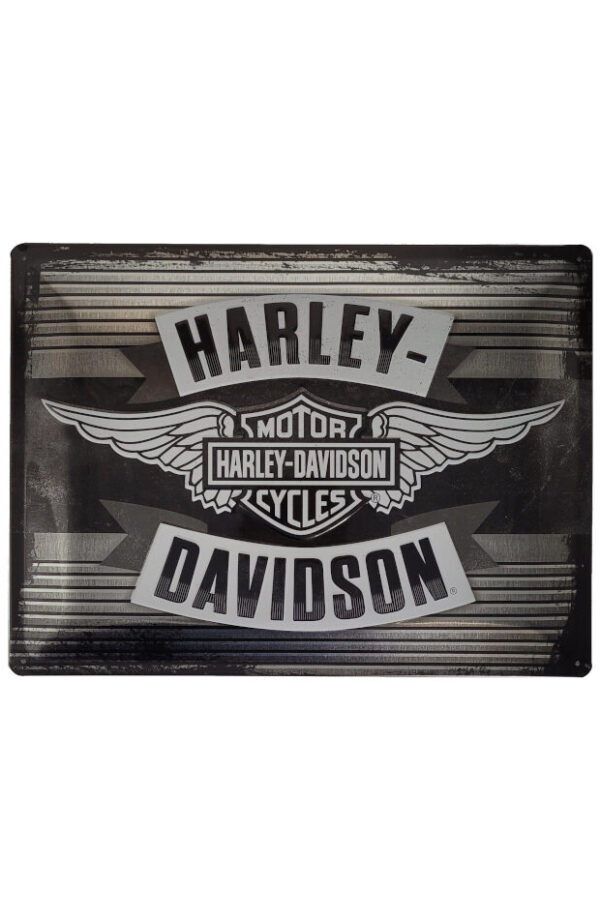 Blechschild Harley Davidson - Logo Wings (30 x 40 cm) (Nostalgic Art)