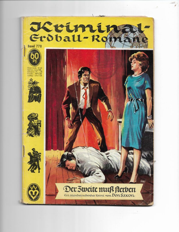 Romanheft Erdball-Romane Der Zweite mußte sterben 1960