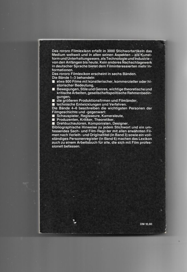 Film-Bibliothek RoRoRo Filmlexikon Band 1 - 6 1983 – Bild 2