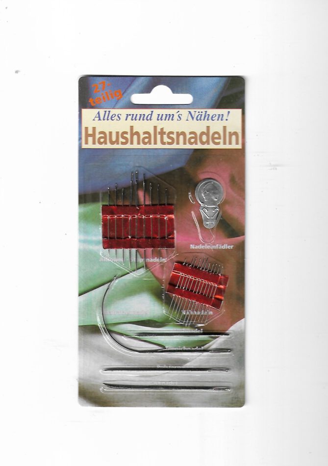 Dies & Das Haushaltsnadeln 27-teilig inklusive Tuch-, Teppich-,Polsternadel etc
