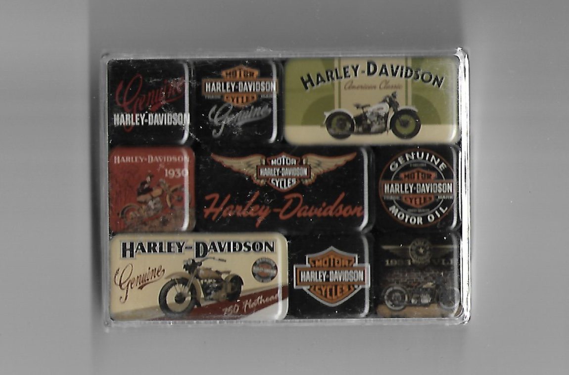 Harley Davidson Motorrad Amerika Nostalgie Kühlschrank Magnet Set 9-teilig MAG17 
